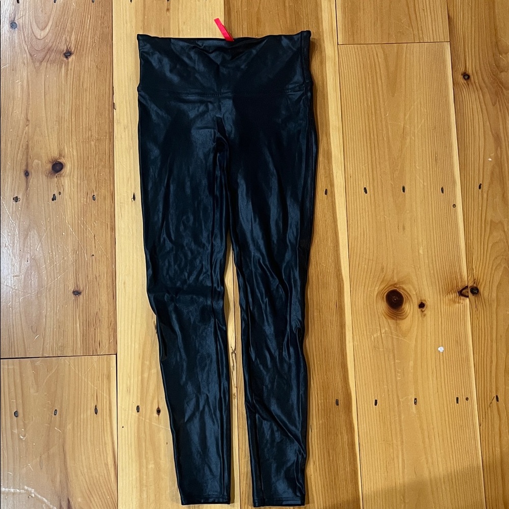 Spanx Black Faux Leather Leggings